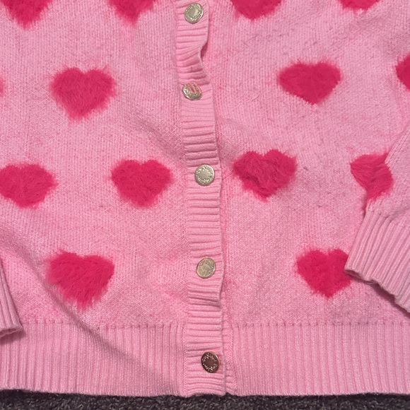 Lilly Pulitzer Pink Heart KEANE Cardigan - Picture 6 of 7